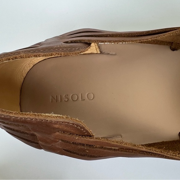 Nisolo | Men's Handmade Leather Huarache Sandal Brown | 11.5 - Picture 9 of 11